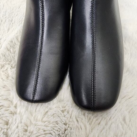 NEW Everlane The Day Sleek Black Leather Ankle Boots - Picture 8 of 15
